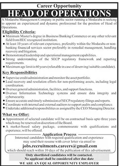 Jobs in Private Sector Organization Pakistan